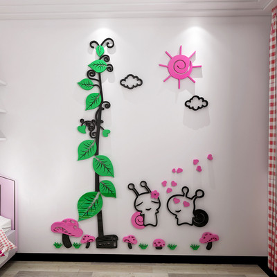 3D стенна декорация с флорални елементи и животни