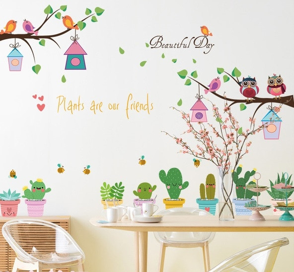 Детски стикери подходящи за всякакви повърхности цветя 