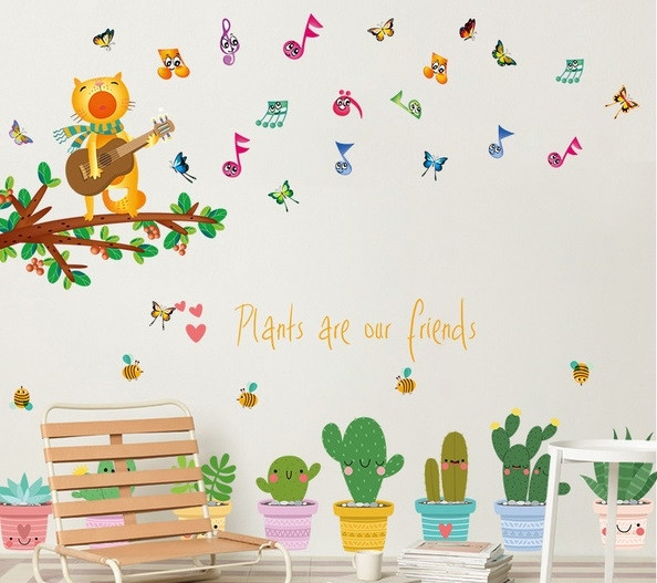 Детски стикери подходящи за всякакви повърхности цветя 