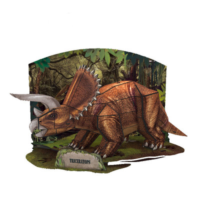 Динозавър - триизмерен пъзел в четири модела