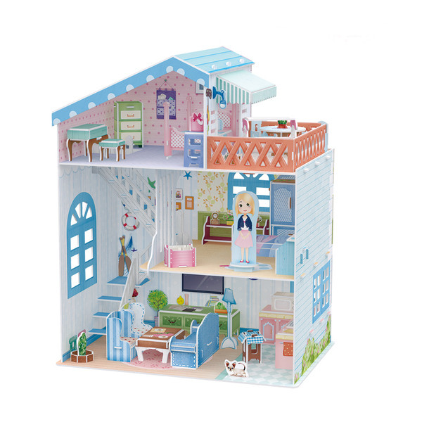 3D παζλ σε τέσσερα μοντέλα - σπίτι