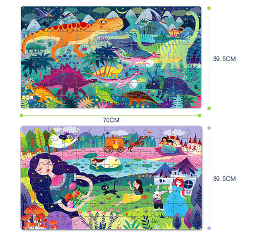 Παζλ σε κουτί των 104 κομμάτια - δύο μοντέλα