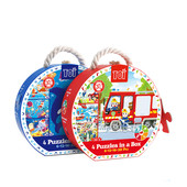 Комплект пъзел 4 броя в кутия от 6-12-16-20 парчета