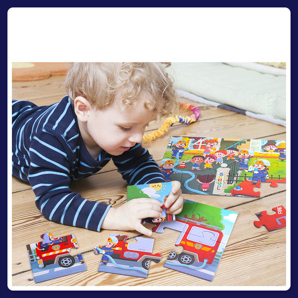 Комплект пъзел 4 броя в кутия от 6-12-16-20 парчета