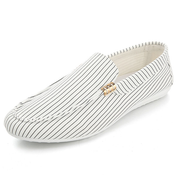 Райрани мъжки елегантни мокасини в черен и бял цвят