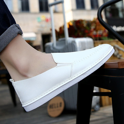 Casual  ανδρικά μοκασίνια σε μαύρο, λευκό και καφέ χρώμα