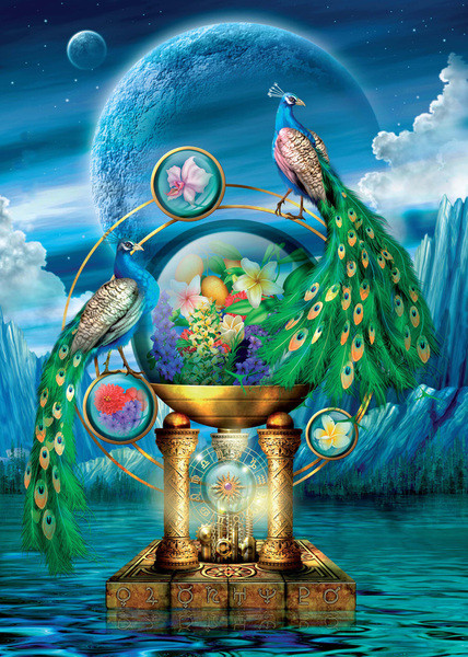 Παζλ 500 τεμαχίων - Ευεργετικό πλούσιο παόνι