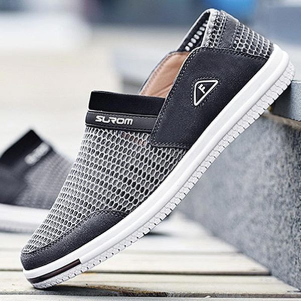 Мъжки дишащи мокасини в два цвята