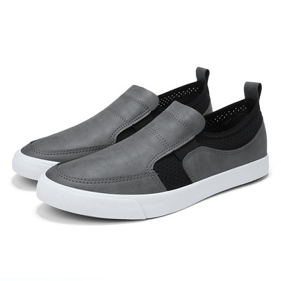 Мъжки ежедневни мокасини в черен, червен и сив цвят