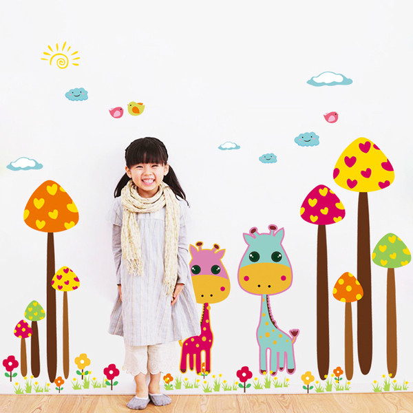 Παιδικά αυτοκόλλητα τοίχου  καμηλοπάρδαλο