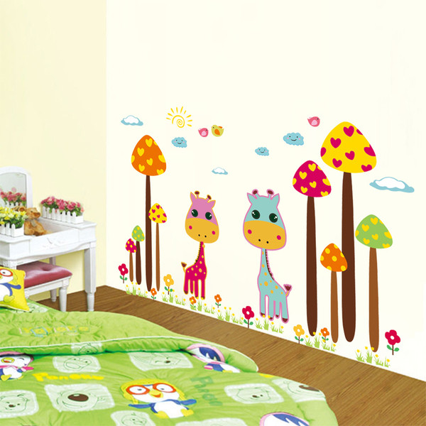 Παιδικά αυτοκόλλητα τοίχου  καμηλοπάρδαλο