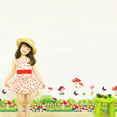 Αστεία αυτοκόλλητα μανιτάρια