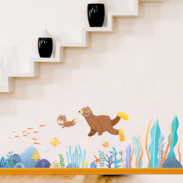 Детски стенни  стикери мечета 