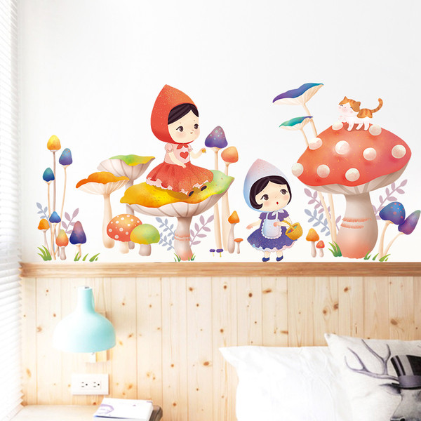 Παιδικά αυτοκόλλητα Κόκκινα σκουφίτσα