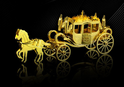 Малък 3D пъзел от 60 части - каляска