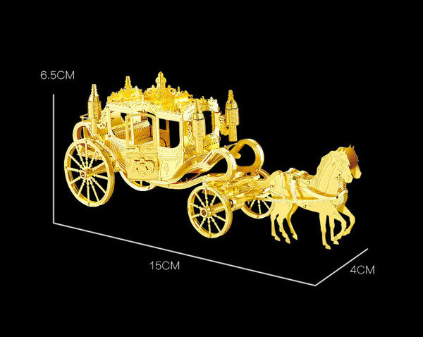 Малък 3D пъзел от 60 части - каляска