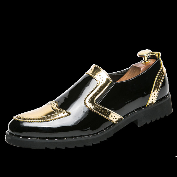 Mocasini eleganti pentru barbati din piele lacuita in diferite modele