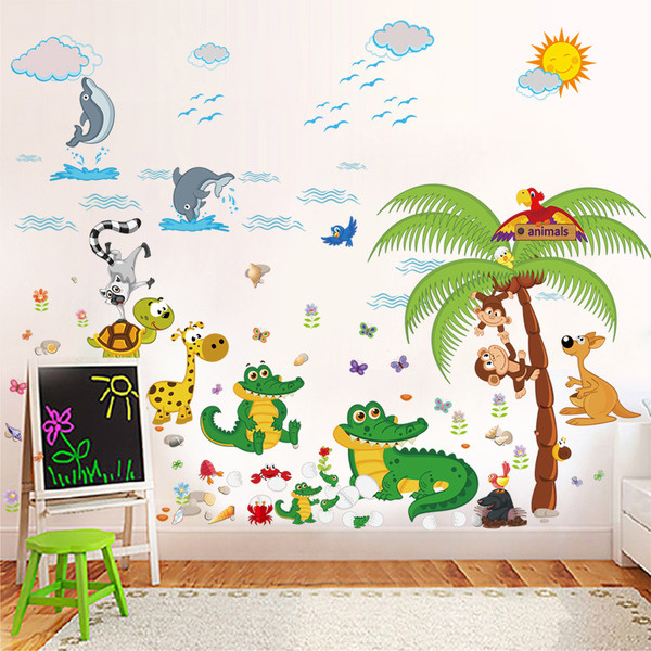 Autocolante amuzante cu animale pentru copii