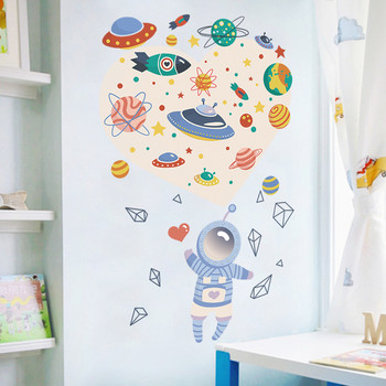 Детски стенни стикери  астронафти 
