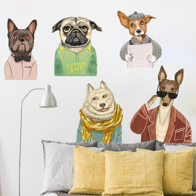 Забавни детски стикери кучета 