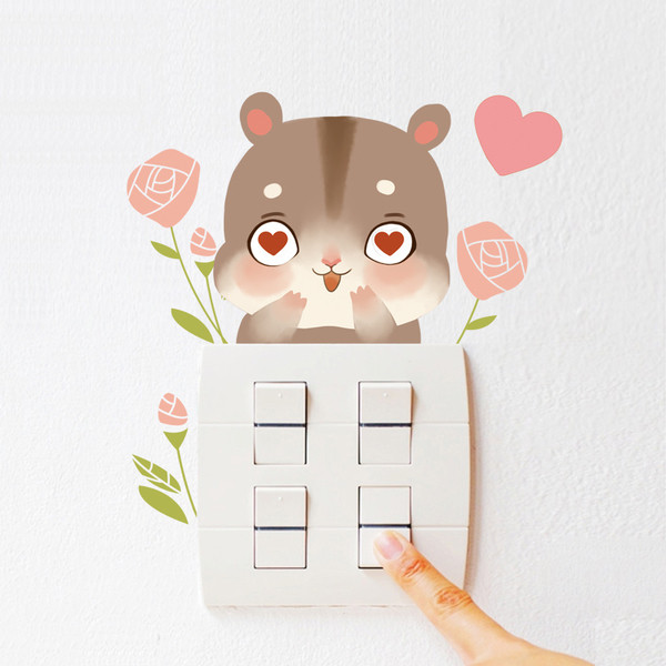 παιδικά αυτοκόλλητα  χάμστερ