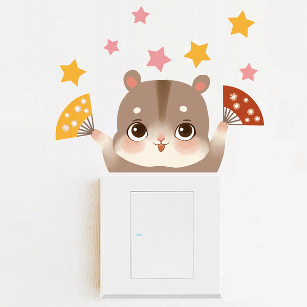 παιδικά αυτοκόλλητα  χάμστερ