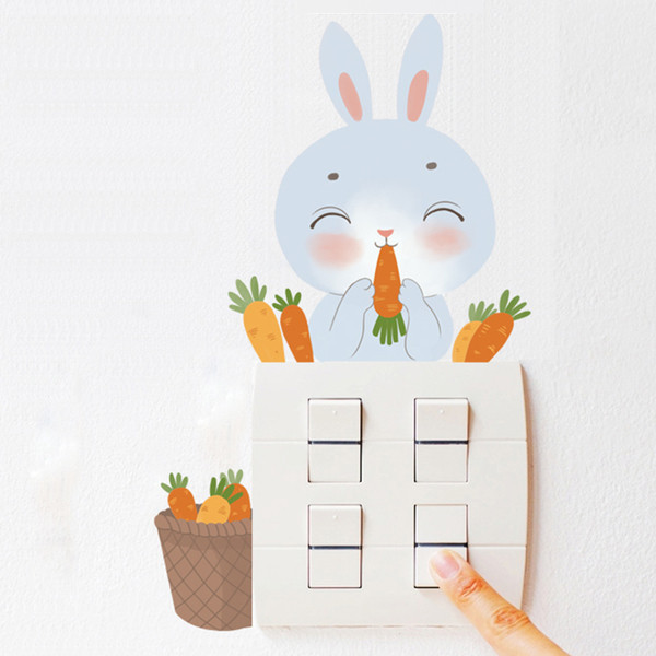 Παιδικά αυτοκόλλητα μικρά κουνέλια - 9 τεμ.