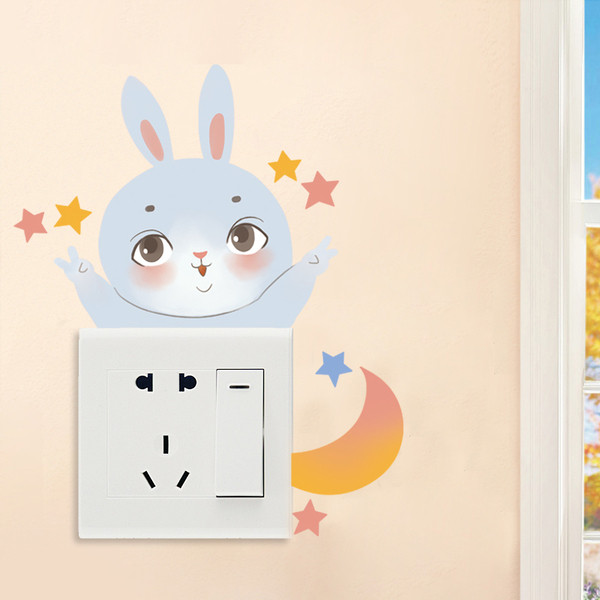 Παιδικά αυτοκόλλητα μικρά κουνέλια - 9 τεμ.