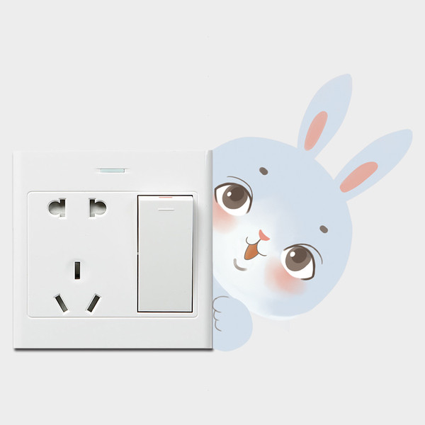 Παιδικά αυτοκόλλητα μικρά κουνέλια - 9 τεμ.