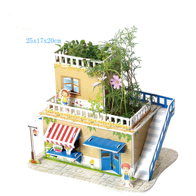 3D пъзел в няколко модела - къща