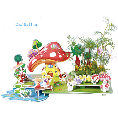 3D пъзел в няколко модела - къща