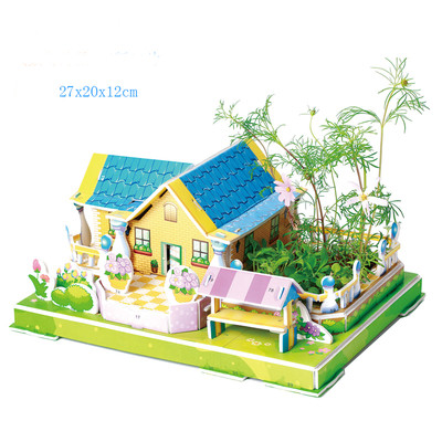 3D пъзел в няколко модела - къща