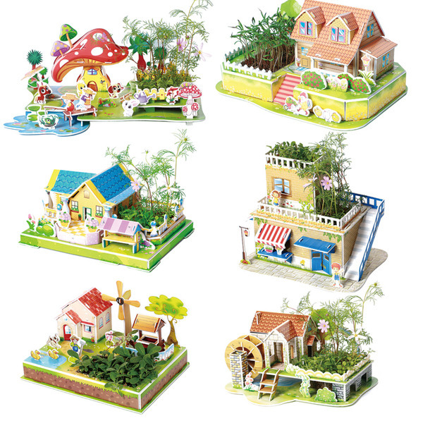 3D пъзел в няколко модела - къща