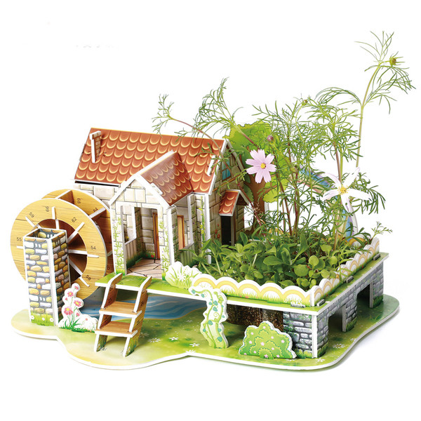 3D пъзел в няколко модела - къща