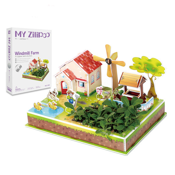 3D пъзел в няколко модела - къща