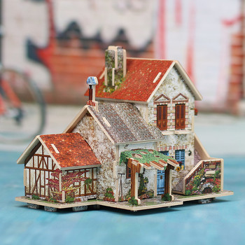 3D παζλ - σπίτι σε τρία μοντέλα