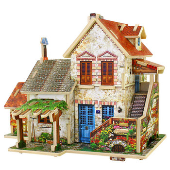 3D παζλ - σπίτι σε τρία μοντέλα