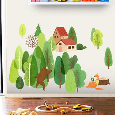 Αυτοκόλλητα δάσους, δασικά ζώα