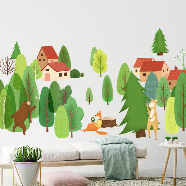 Αυτοκόλλητα δάσους, δασικά ζώα