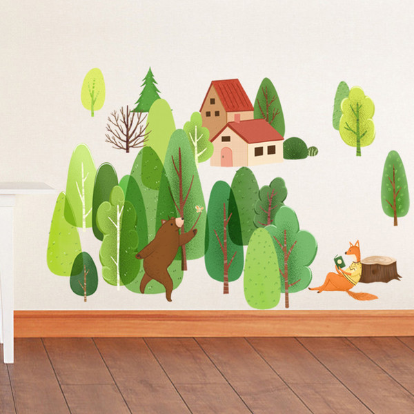 Αυτοκόλλητα δάσους, δασικά ζώα