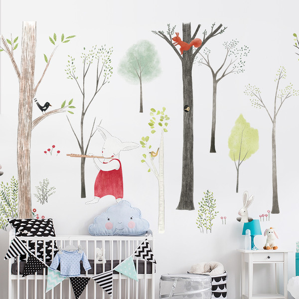 Стенни стикери зайче 