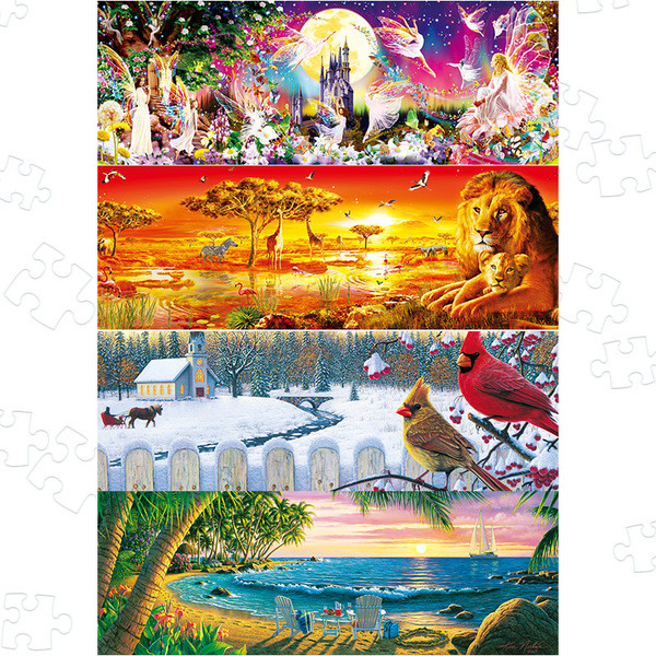 Пъзел 1000 парчета в четири модела 
