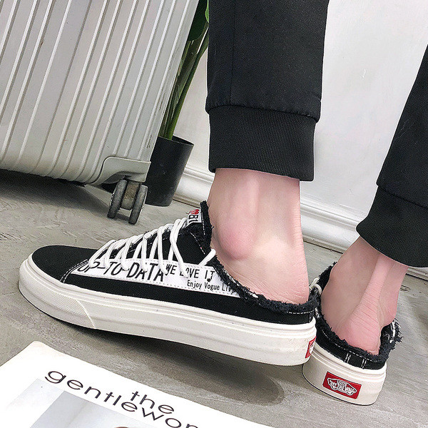 Мъжки мокасини с връзки в бял, червен и черен цвят