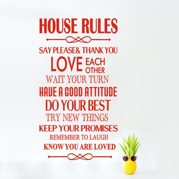 Autocolante pentru decor in mai multe culori-text