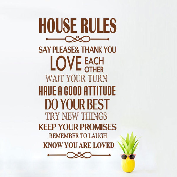 Autocolante pentru decor in mai multe culori-text