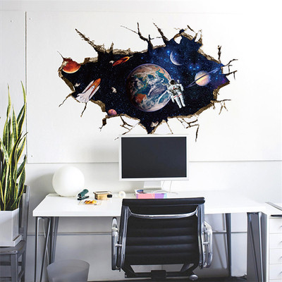 3D öntapadós matricák dekorációs bolygókhoz