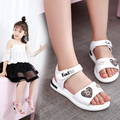 Σύγχρονα σανδάλια για κορίτσια σε λευκό και ροζ χρώμα