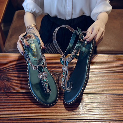 Sandale comode casual dama cu pietre in trei culori