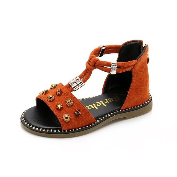 Παιδικά σανδάλια για κορίτσια με τρουκς σε τρία χρώματα