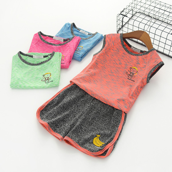 Παιδικό αθλητικό σετ για κορίτσια σε διάφορα χρώματα